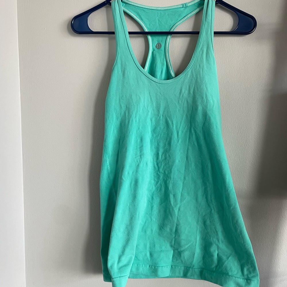 lululemon athletica Mint Green Tank Top